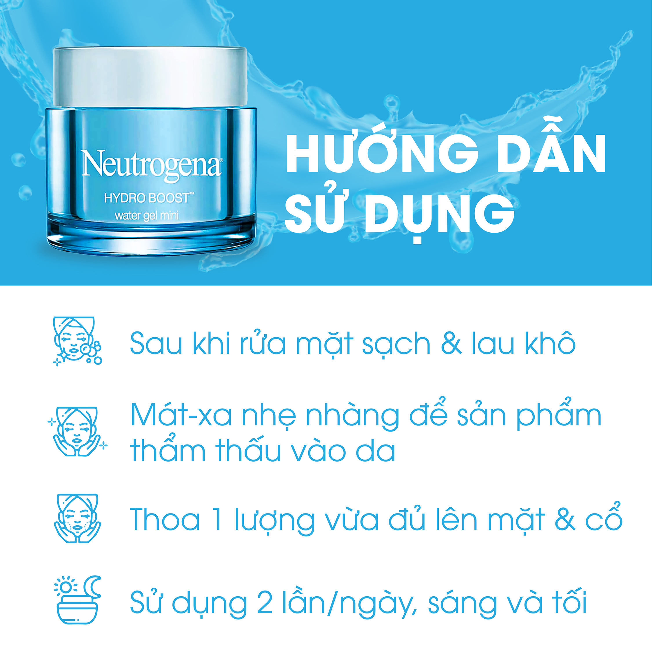 Kem Dưỡng Cấp Nước Cho Da Hỗn Hợp Neutrogena Hydro Boost Water Gel