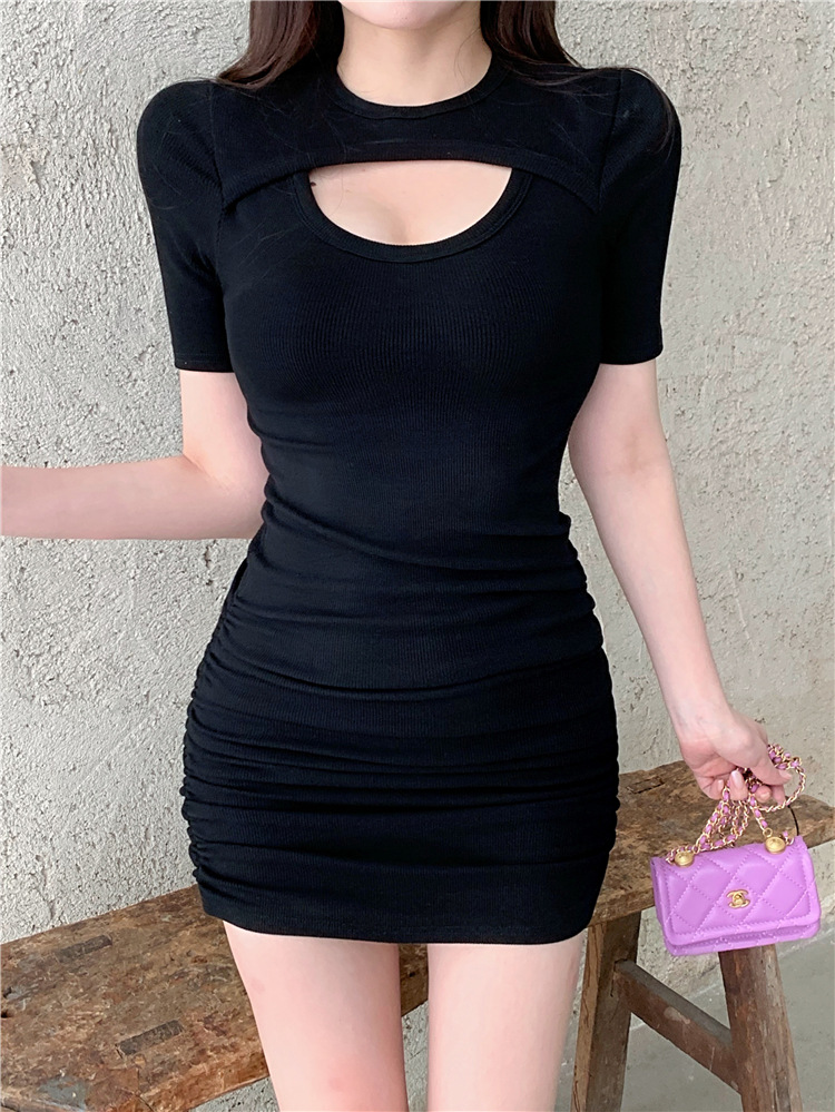 HÀNG QUẢNG CHÂU - ĐẦM BODY THUN DÚN NGỰC KHOÉT SÀNH ĐIỆU TÔN DÁNG - D163144