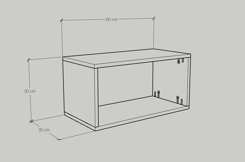 [Happy Home Furniture] ZANE , Kệ trang trí ,60cm x 30cm x 30cm ( DxRxC), KSA_040