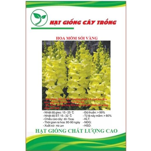 Hạt Giống Hoa Mõm Sói Vàng CT450 - Gói 50 hạt