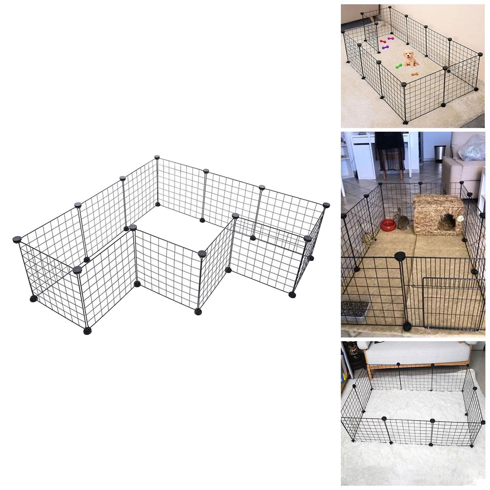 Dog Playpen Indoor Outdoor Dog Playpen Pet Fence for Hedgehog Rabbit Hamster