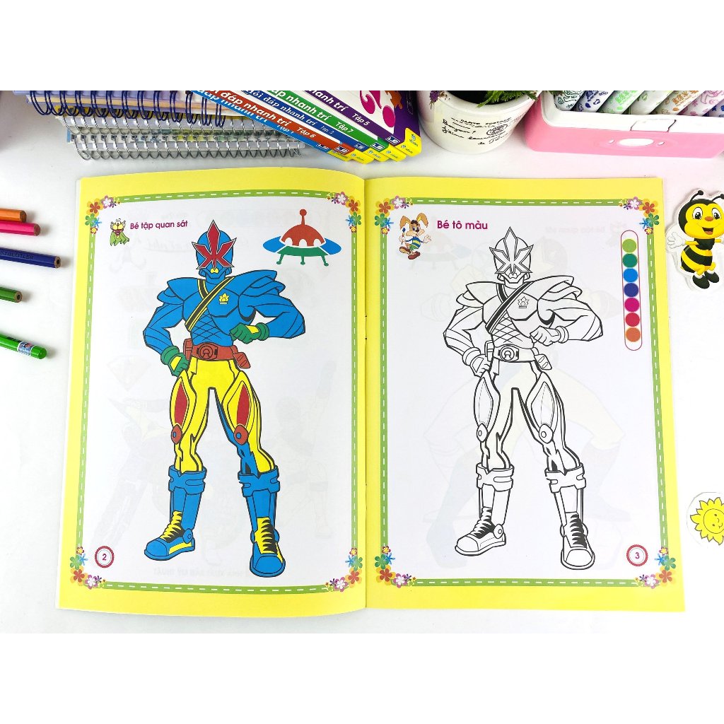 Sách - Bộ 8 cuốn Bé Tô Màu Siêu Nhân - ndbooks