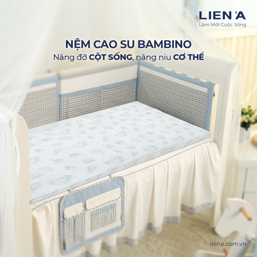 Áo Nệm Em Bé Liên Á Bambino - Drap Nệm Em Bé Chính Hãng