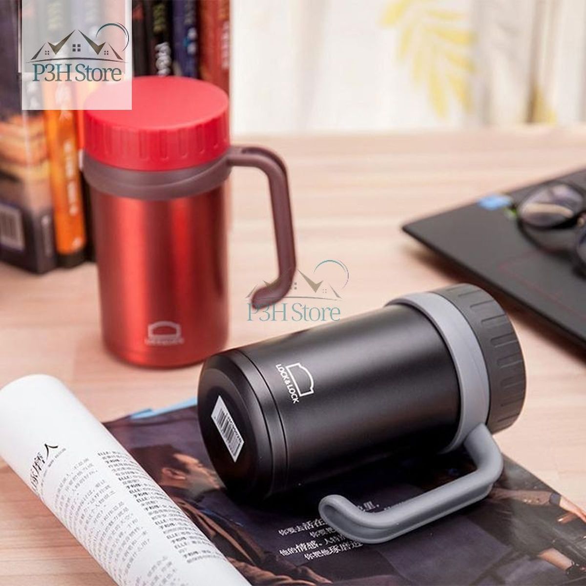 Ly giữ nhiệt Lock&amp;Lock Basic Table Mug dung tích 500ml LHC9002