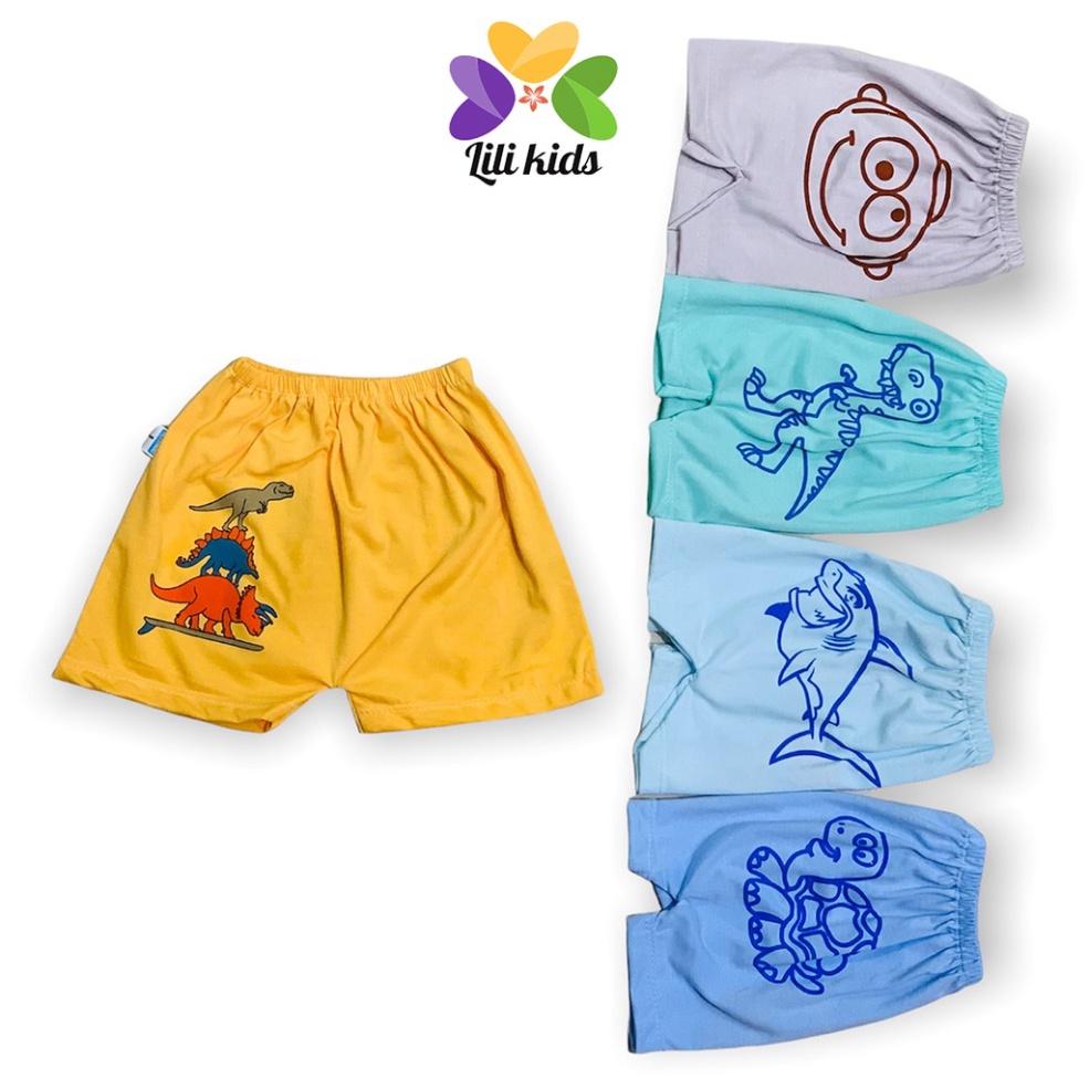 Quần Đùi Cho Bé Trai Bé Gái LYBABY Quần Chục Đùi Cotton Cho Bé Trai Bé Gái QC09