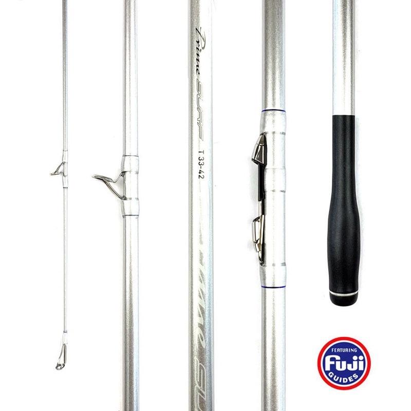 Cần ba khúc Prime Surf 4m2 khoen fuji pat fuji độ cứng T33 săn hàng