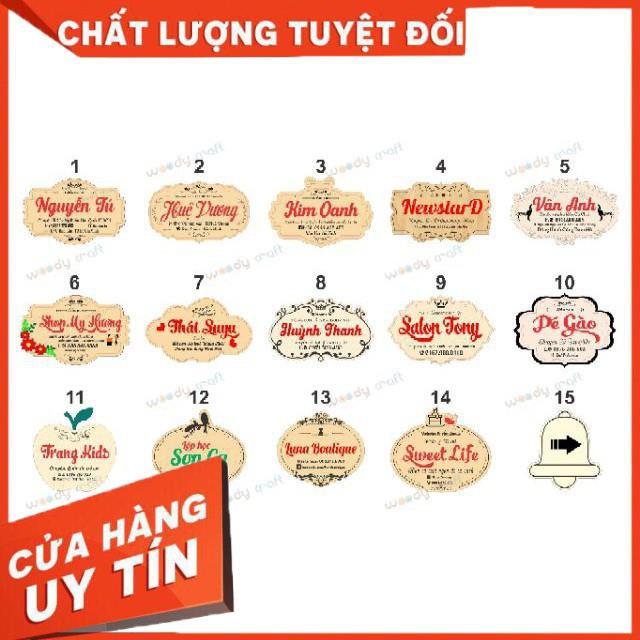 Bảng Gỗ Trang Trí - Khắc Tên, Logo Thương Hiệu Shop