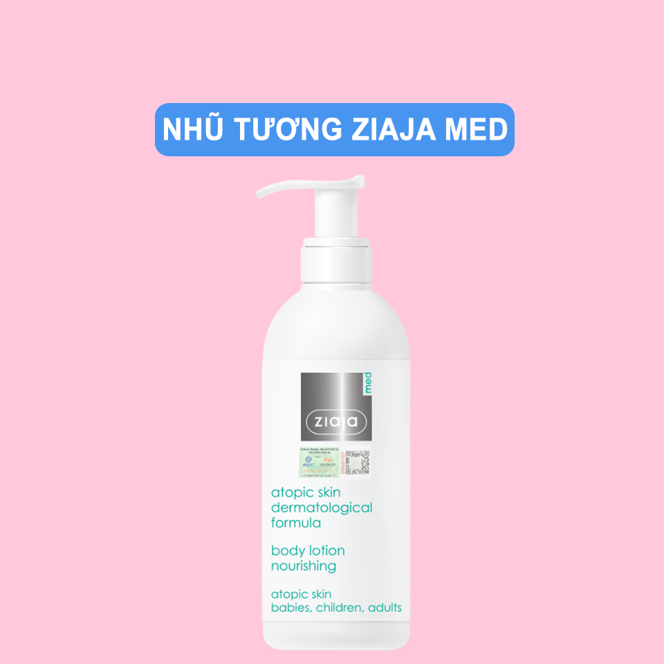 Nhũ Tương Mượt Da Toàn Thân Ziaja Med Atopic Skin Dermatological Formula Body Lotion Nourishing 400ml