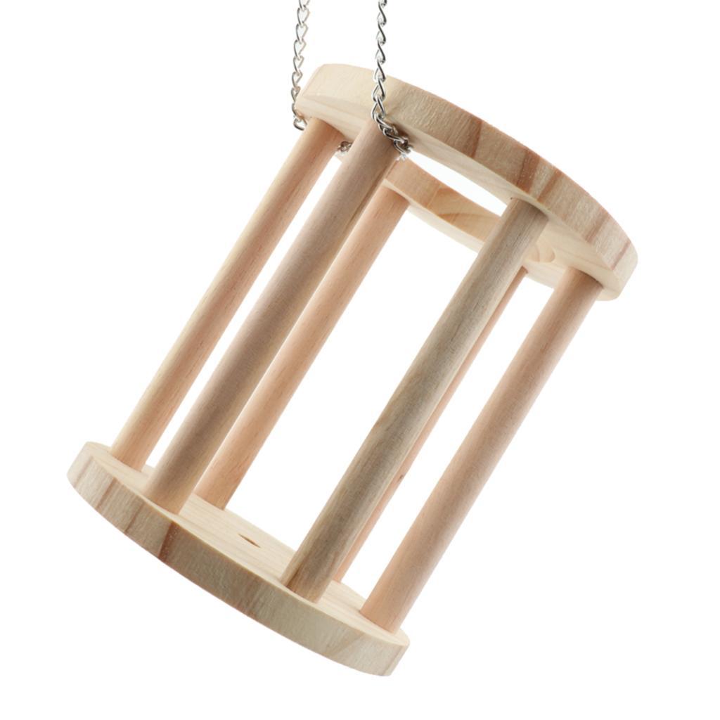 Hay Feeder Rack Rabbit Natural Wooden Hay Manger Food Dispenser