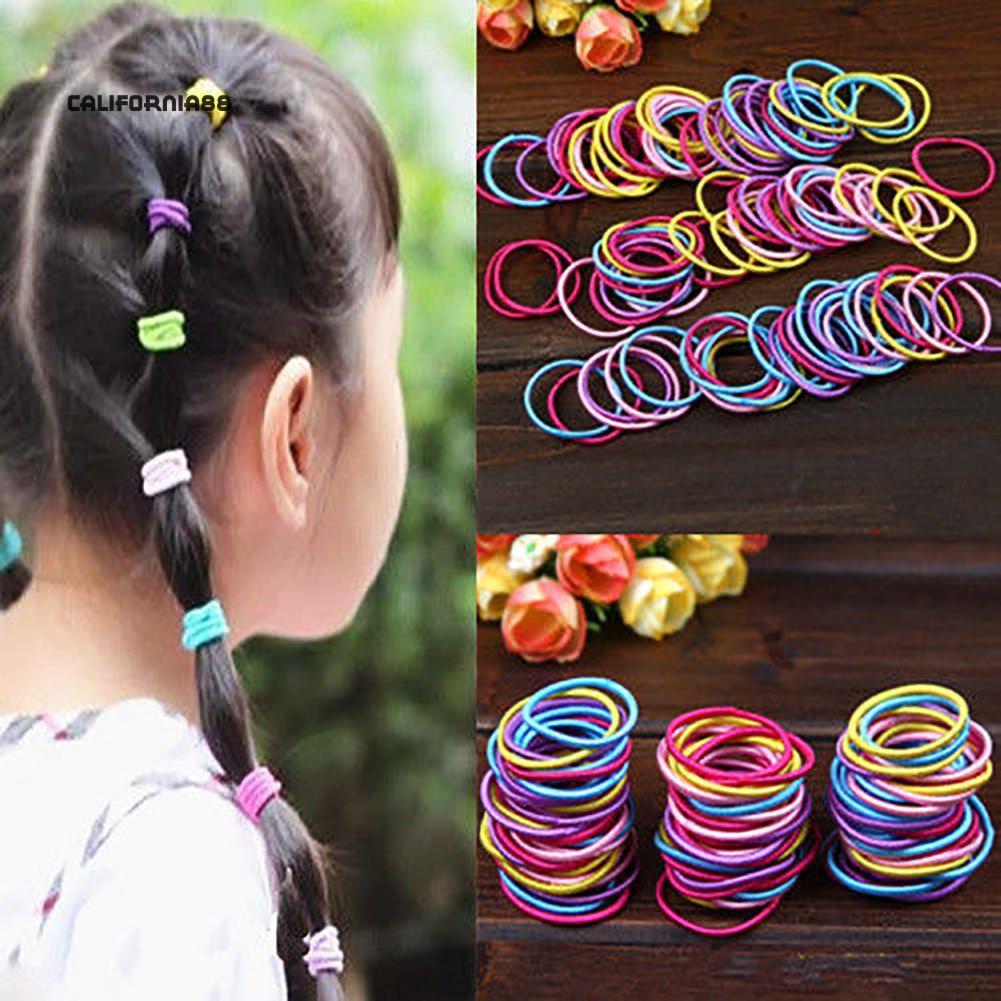 Set 500 thun cột tóc nhiều màu cho bé
