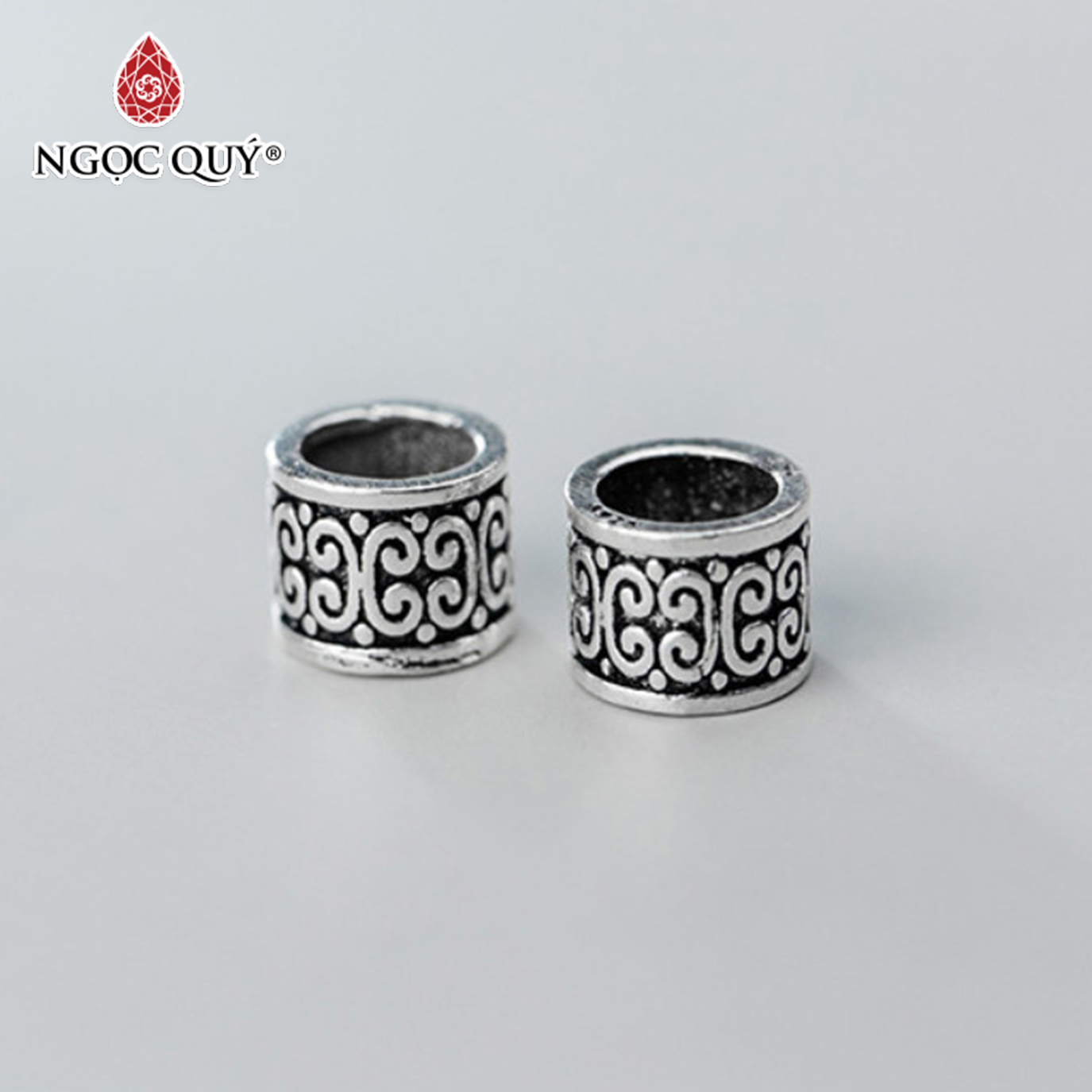 Chặn hạt hoạ tiết hình học - Ngọc Qúy Gemstones