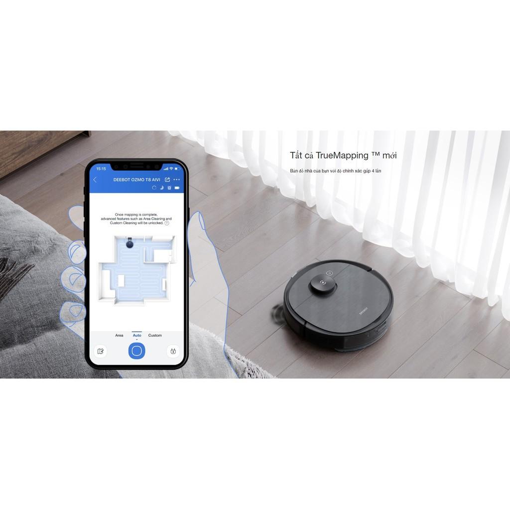 Robot hút bụi lau nhà Ecovacs Deeboot T8 AIVI - Tiếng Việt - Hàng chính hãng