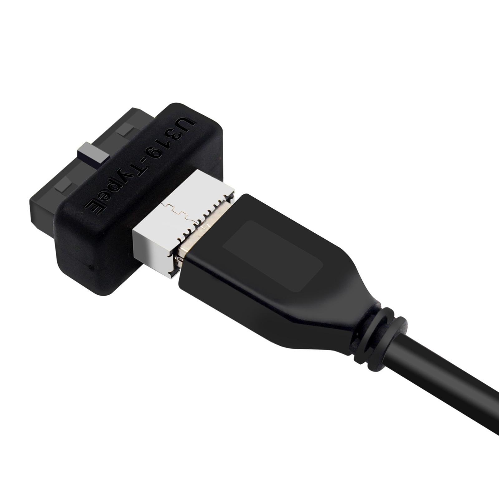 USB Front Panel Adapter, USB 3.1 Type E Key A to USB 3.0 20Pin Header Converter, Durable USB 3.1 3.2 Type -pin A Key Front Panel Adapter