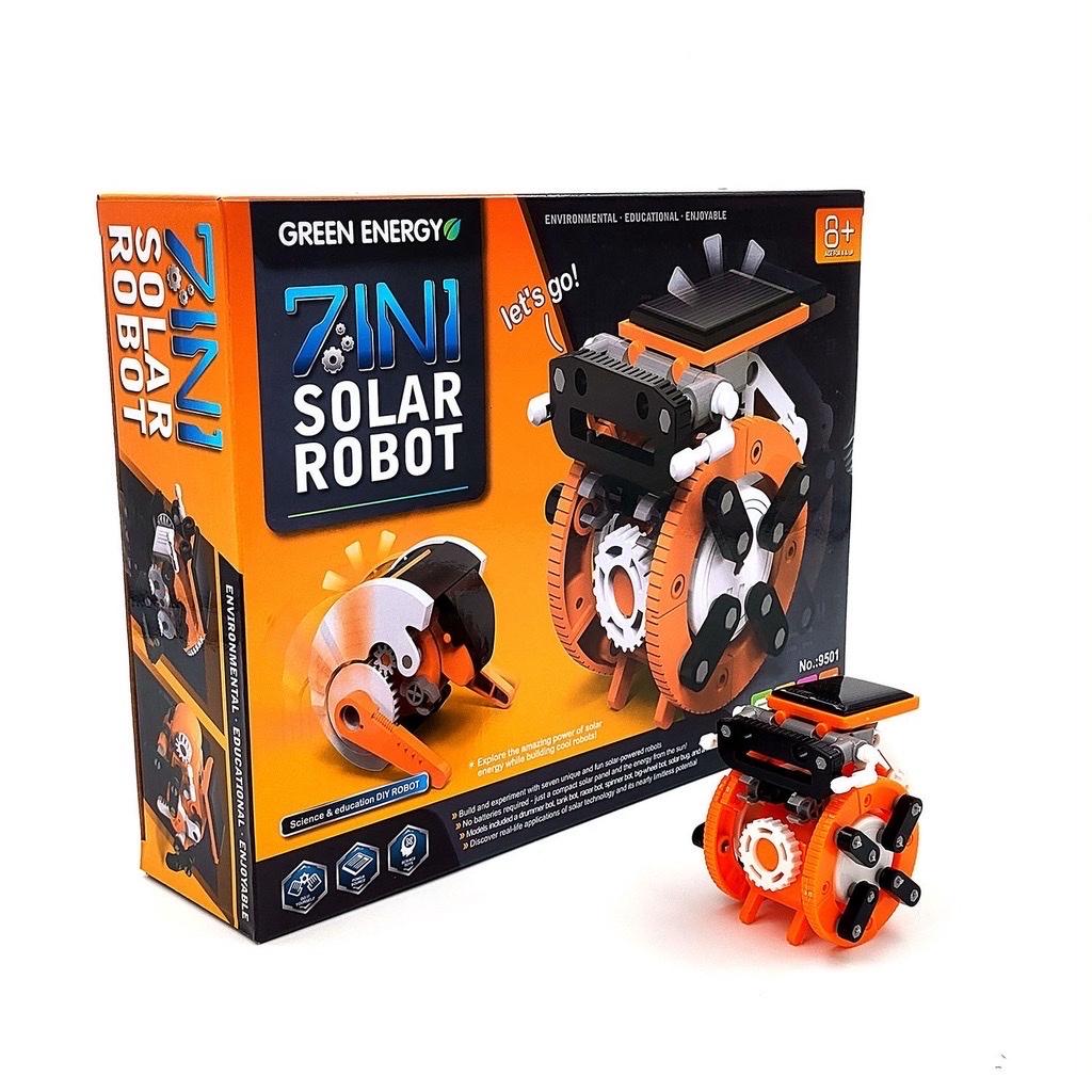 ĐỒ CHƠI GIÁO DỤC STEM LẮP RÁP ROBOT SOLAR 7 IN 1 CHẠY BẰNG PIN NĂNG LƯỢNG MẶT TRỜI