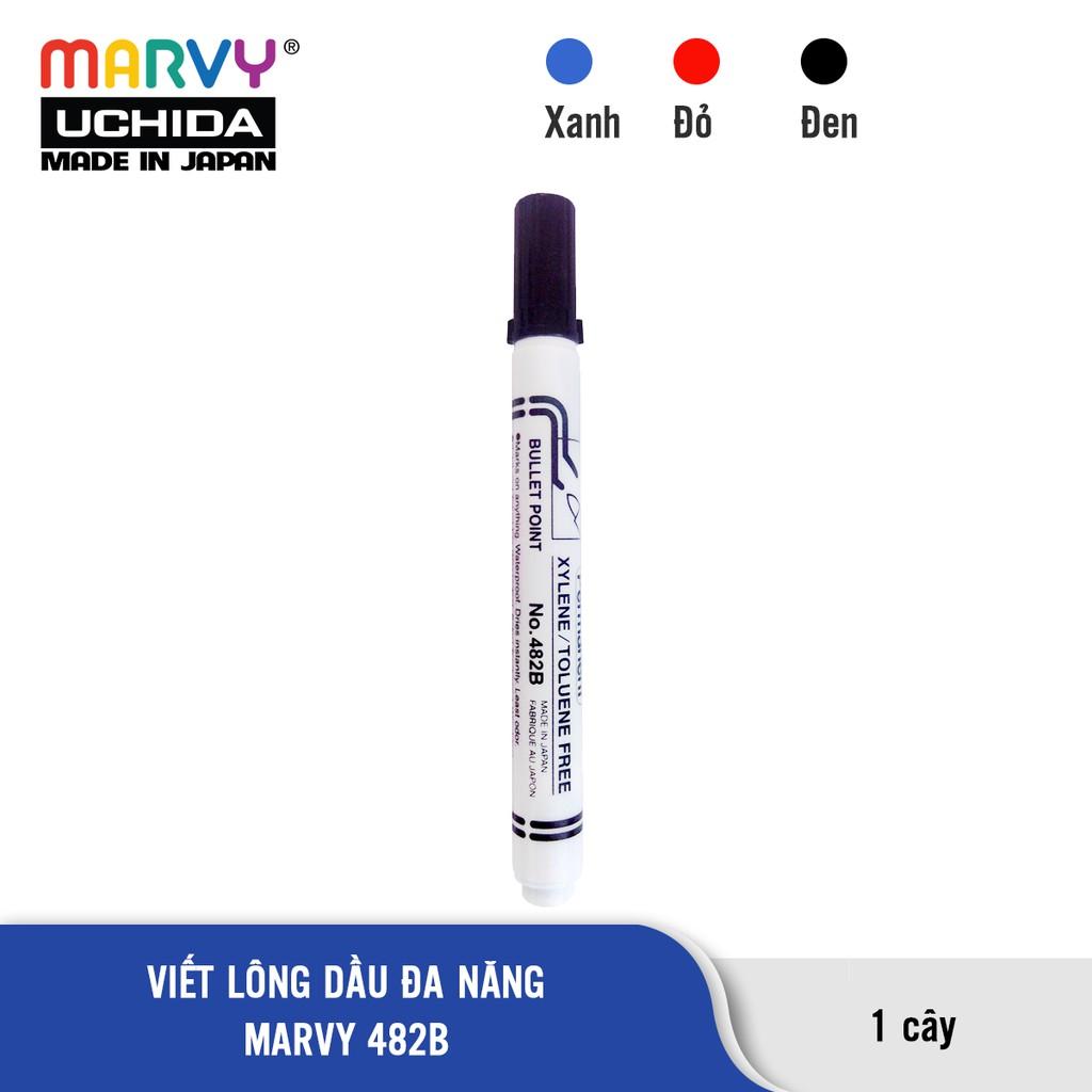 Bút Lông Dầu Đa Năng  Đầu Tròn MARVY 482B