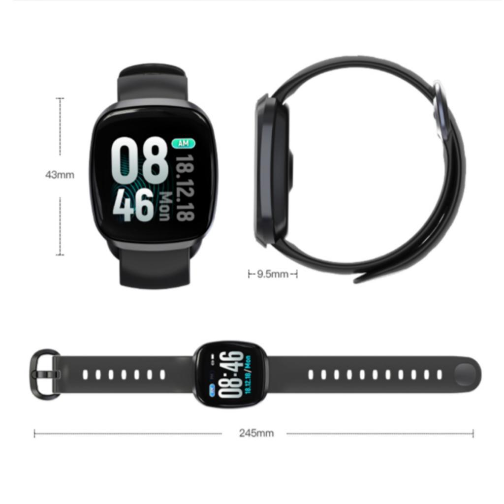 Thirty one Sport Fitness Tracker Smart Heart Rate Monitor Bracelet Black