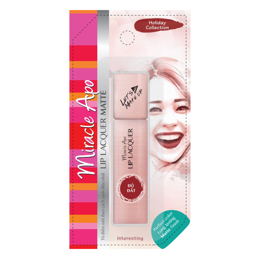 Son Kem Lì Miracle Apo Lip Lacquer Matte Holiday Collection