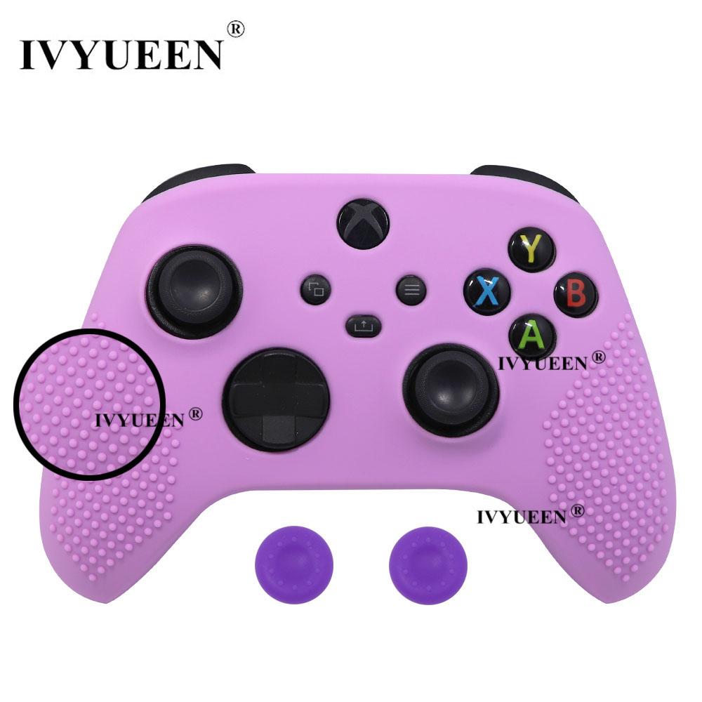 Vỏ silicon bảo vệ mềm chống trượt IVYUEEN cho bộ điều khiển XBox Series X S Core Vỏ silicon tay cầm chơi game Vỏ bảo vệ phối màu Màu sắc: Tím nhạt
