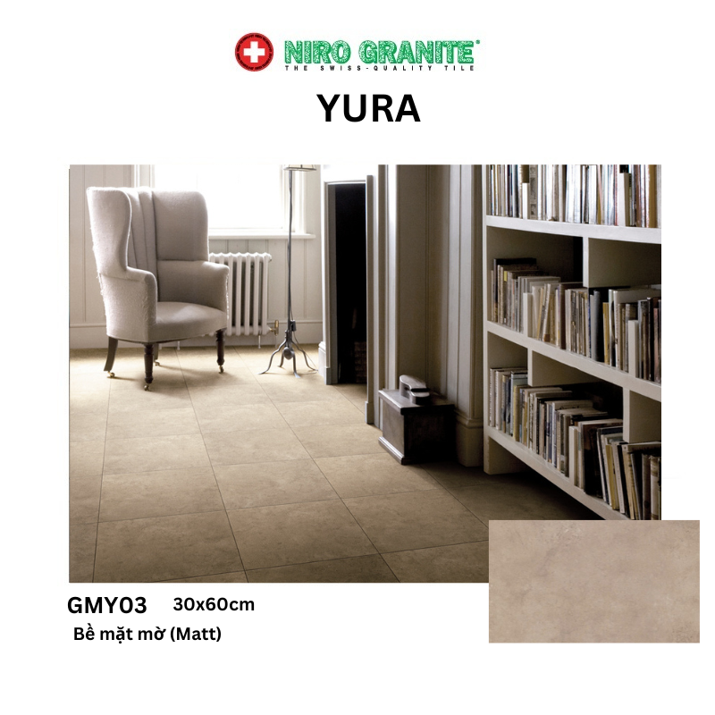 Gạch NIRO GRANITE GMY03 YURA - 30x60cm - 6 viên/thùng(1,08m2)