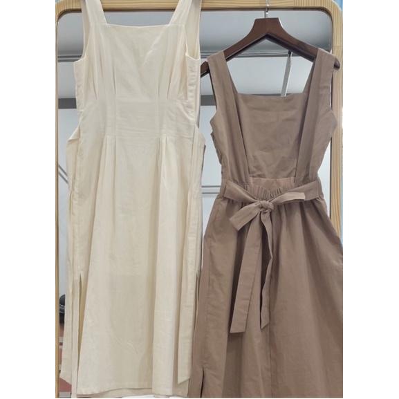 Lagom Dress - Váy Thiết Kế Hở Lưng Cột Nơ Sau Chất Thô Mát