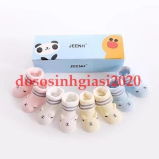 Set 3 đôi vớ sơ sinh baby 0-6 tháng cho be