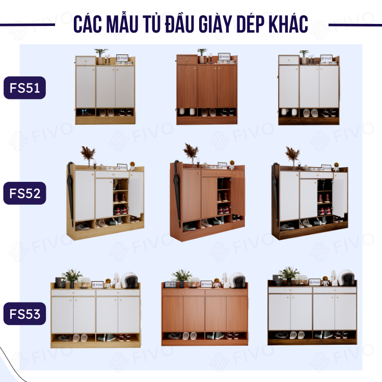 Tủ Giày Gỗ Chống Ẩm FIVO FS54 Màu Gỗ Phối Trắng, Ngăn Tủ Điều Chỉnh Linh Hoạt, Có Cửa Giúp Bảo Quản Tốt Giày Dép, Mặt Tủ Rộng Rãi Chứa Được Nhiều Đồ