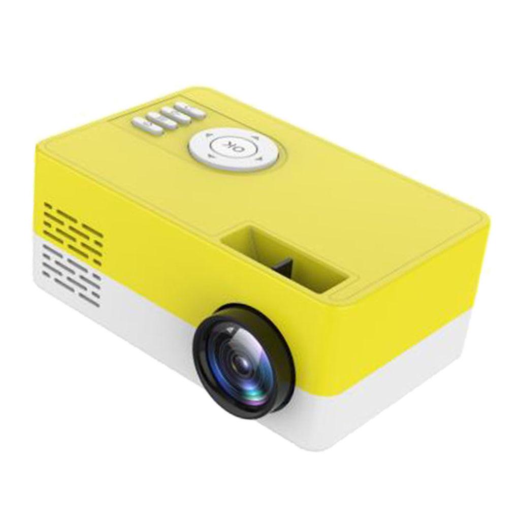 Mini Projector LED HD 1080P Home Movie Theater 20-60" Image US Plug