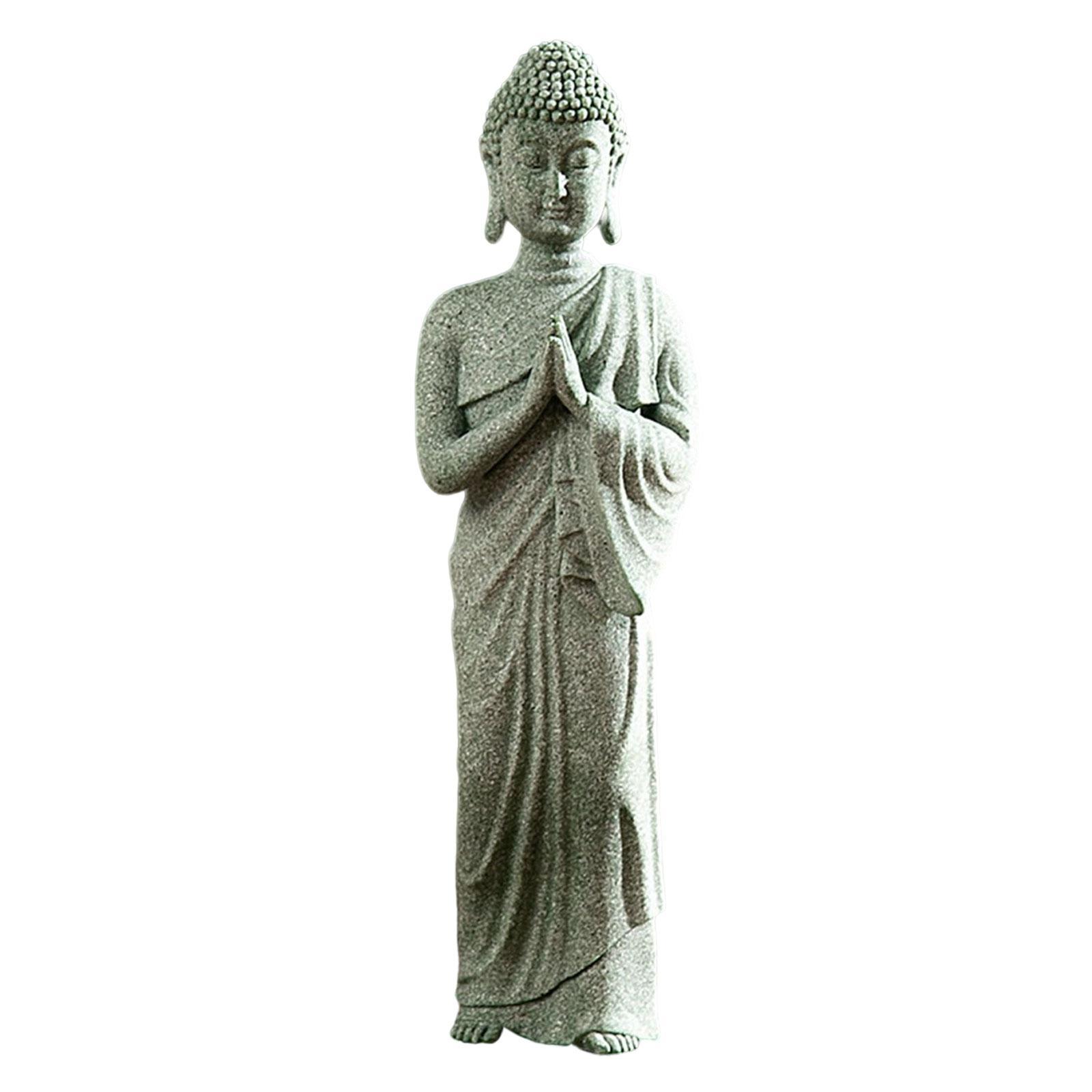 Buddha Statue Meditating Figurines Home Collectible Sculpture