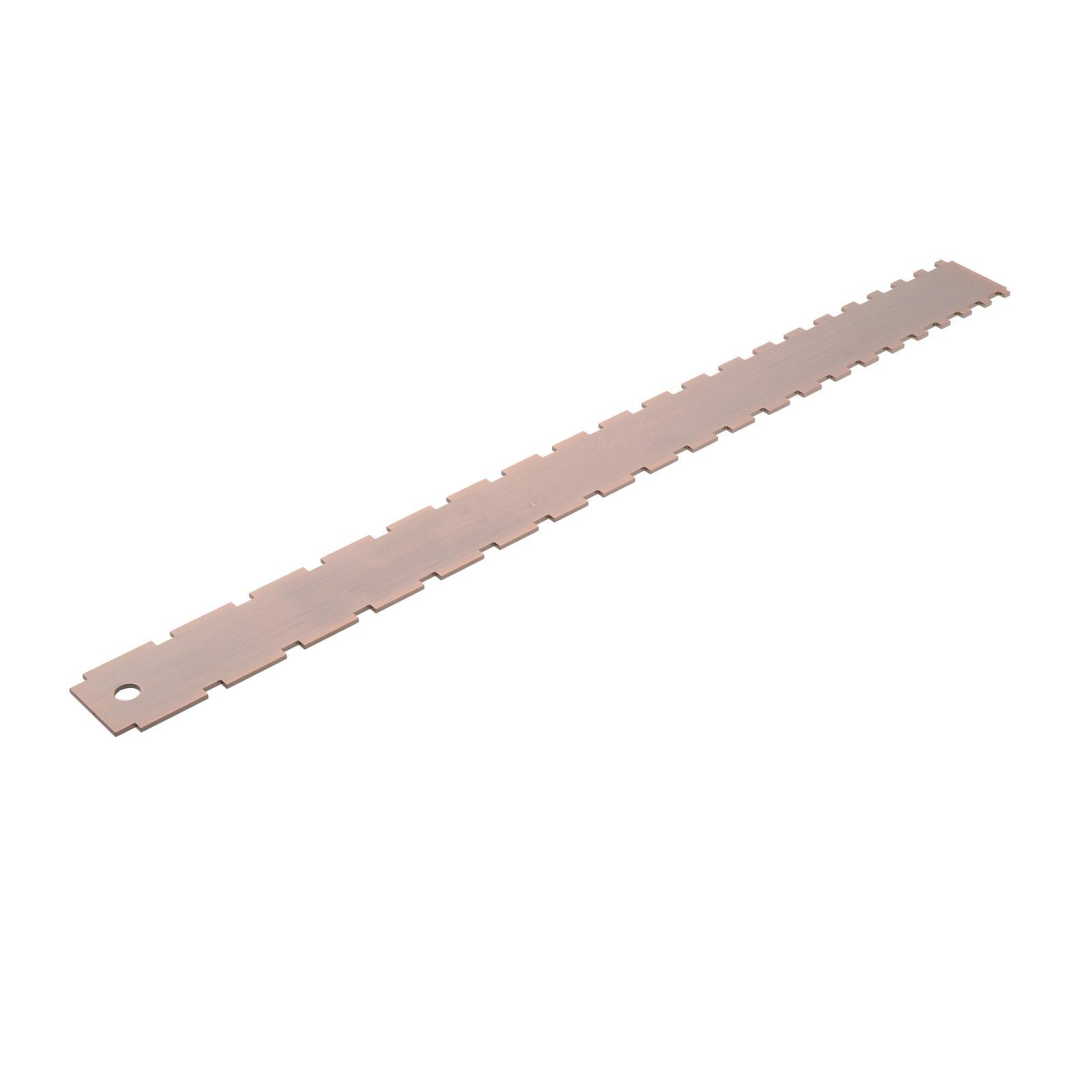 NOTCHED STRAIGHT EDGE for Electric  Guitar Neck Tool 16.5" Bronze