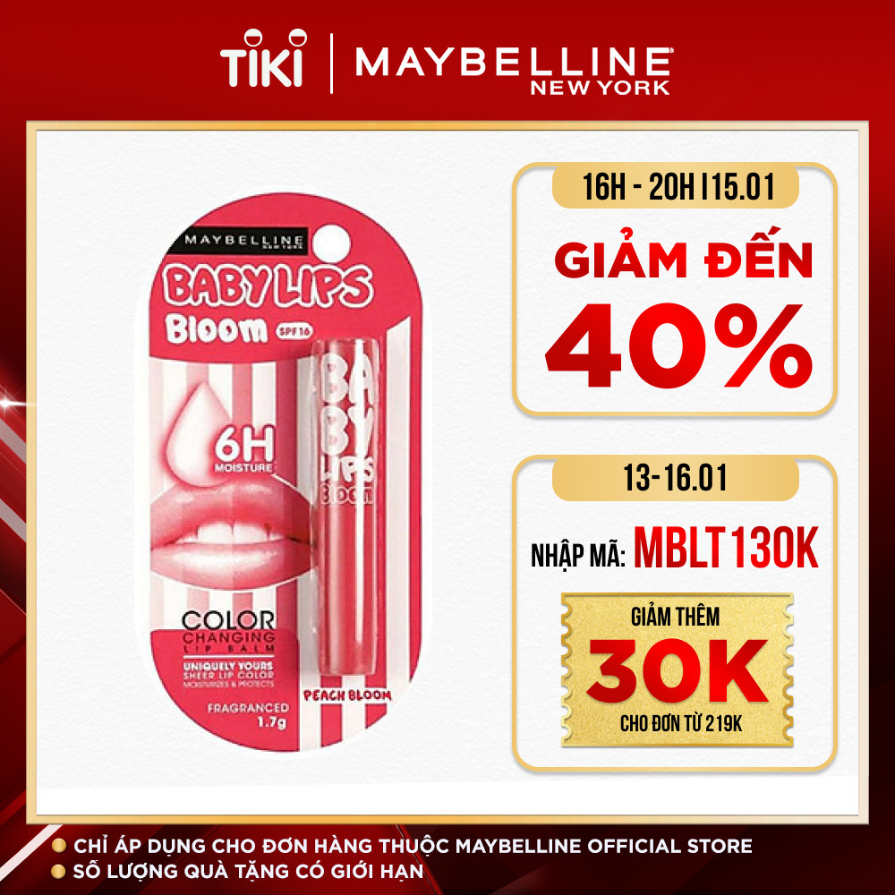Son gió dưỡng môi Color Bloom Maybelline-Pink