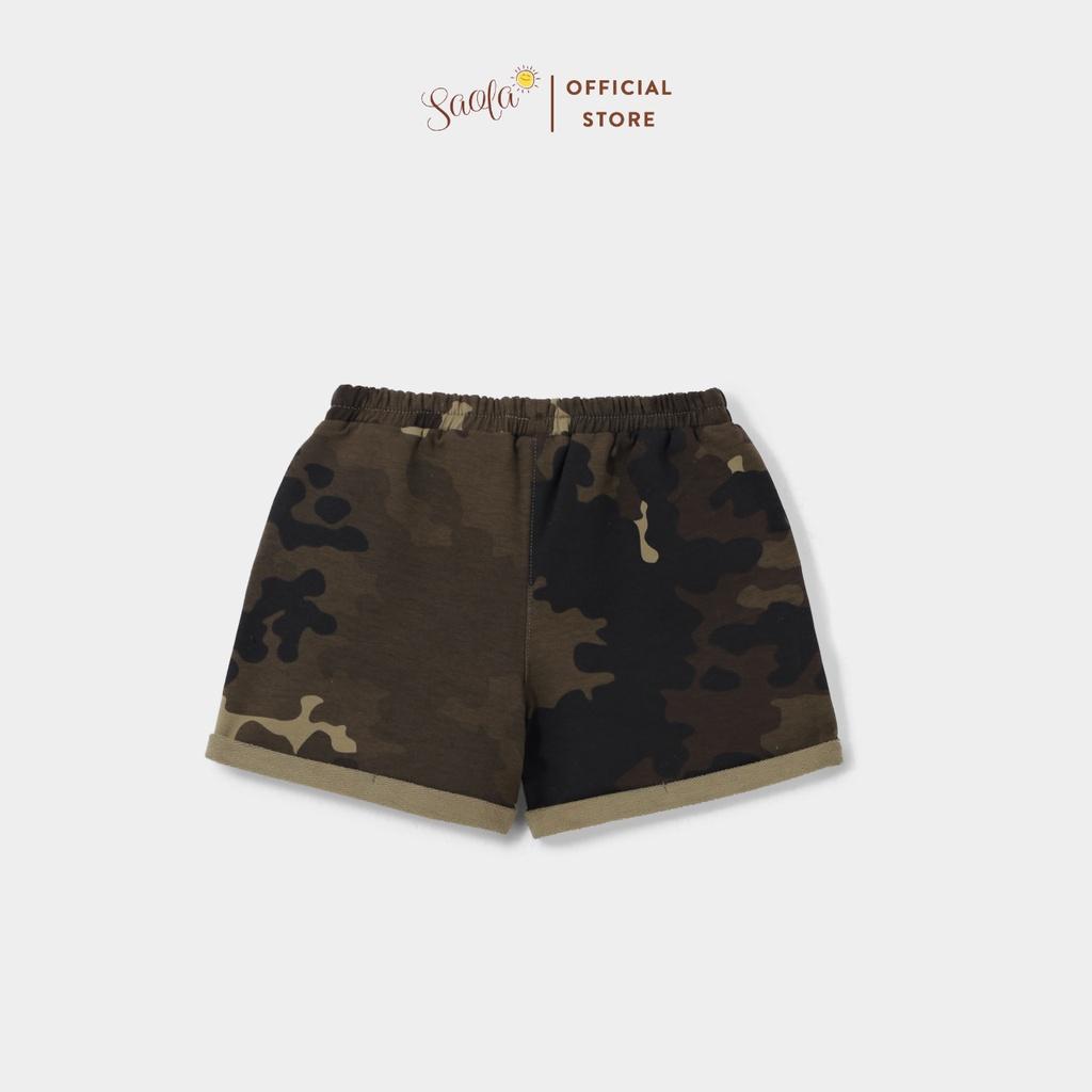 Quần short thun họa tiết camo năng động cho bé - TITUS PANTS - PAL008 - SAOLA CLOTHING