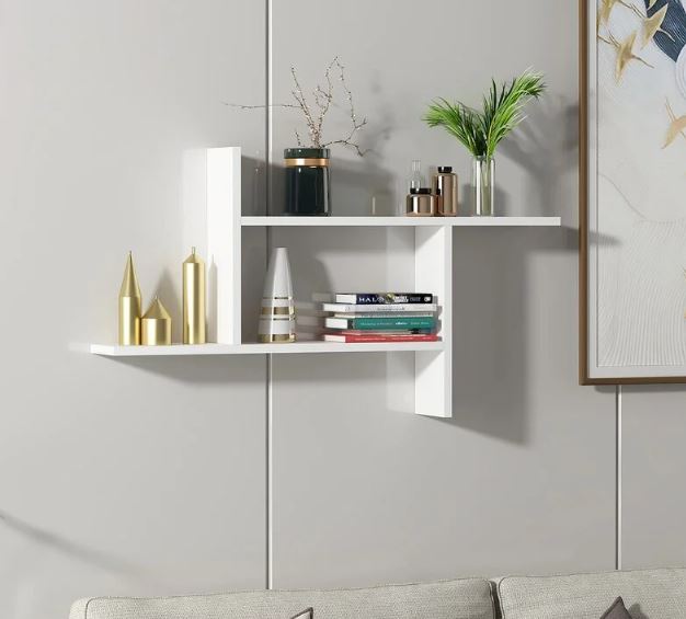 Kệ Gỗ Trang Trí Treo Tường 2 Tầng Juno Sofa CTKT515 KT 100 x 55 x 20cm