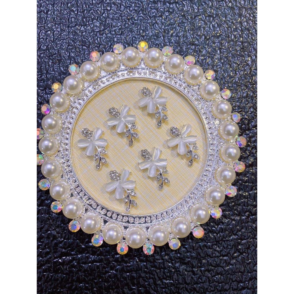 charm lá trang trí nail mã 30