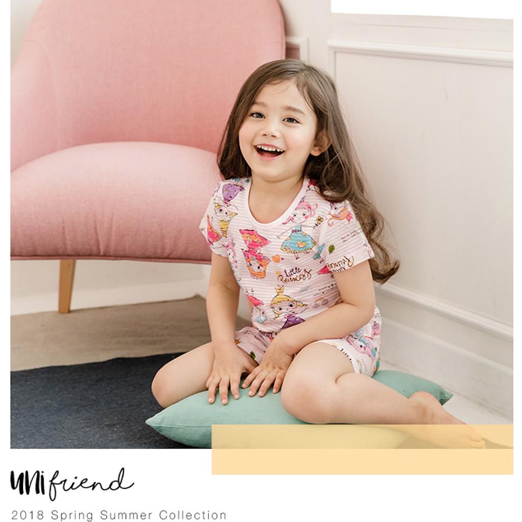 Bộ đồ bé gái Hàn quốc ngắn tay _ công chúa _ cotton