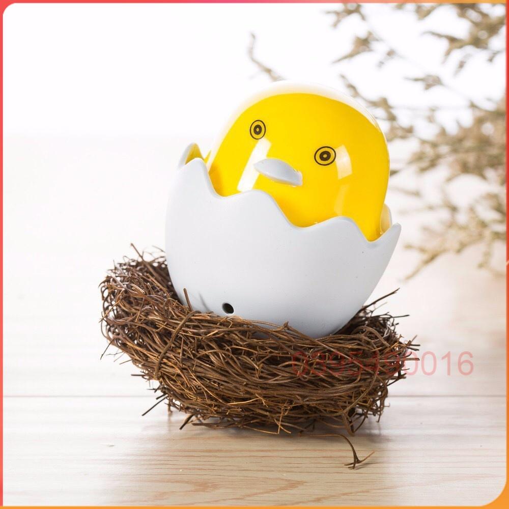 Đèn Ngủ Cảm Ứng Hình Gà Con Nở Mini Dễ Thương Đáng Yêu Cảm Biến ánh Sáng Tự Động Tắt Bật Tiết Kiệm Điện Tiện Lợi 220V