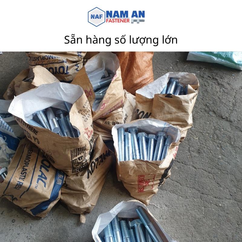 Bulong M24 cấp bền 8.8, bu lông lục giác M24, bu lông 8.8, đường kính 24mm, độ dài: 70 -> 150 mm