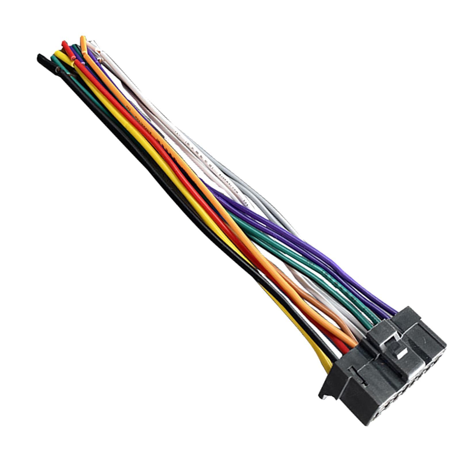 Car Stereo  Player Wiring Harness Radio Adapter 14cm Length 13 Pin Wire