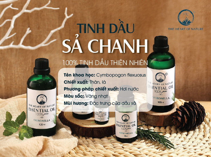 Tinh dầu cao cấp Sả Chanh PK 30ml