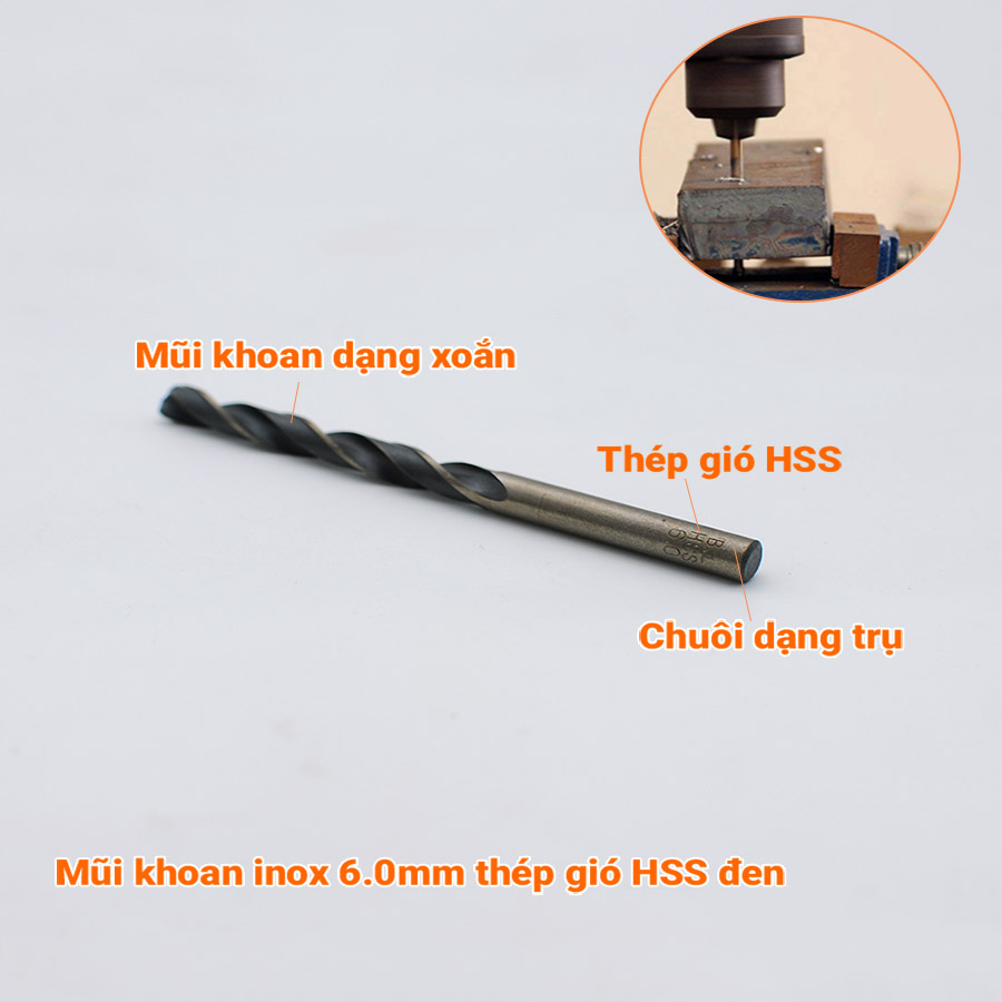 Bộ 13 mũi khoan inox 1.5-6.5mm