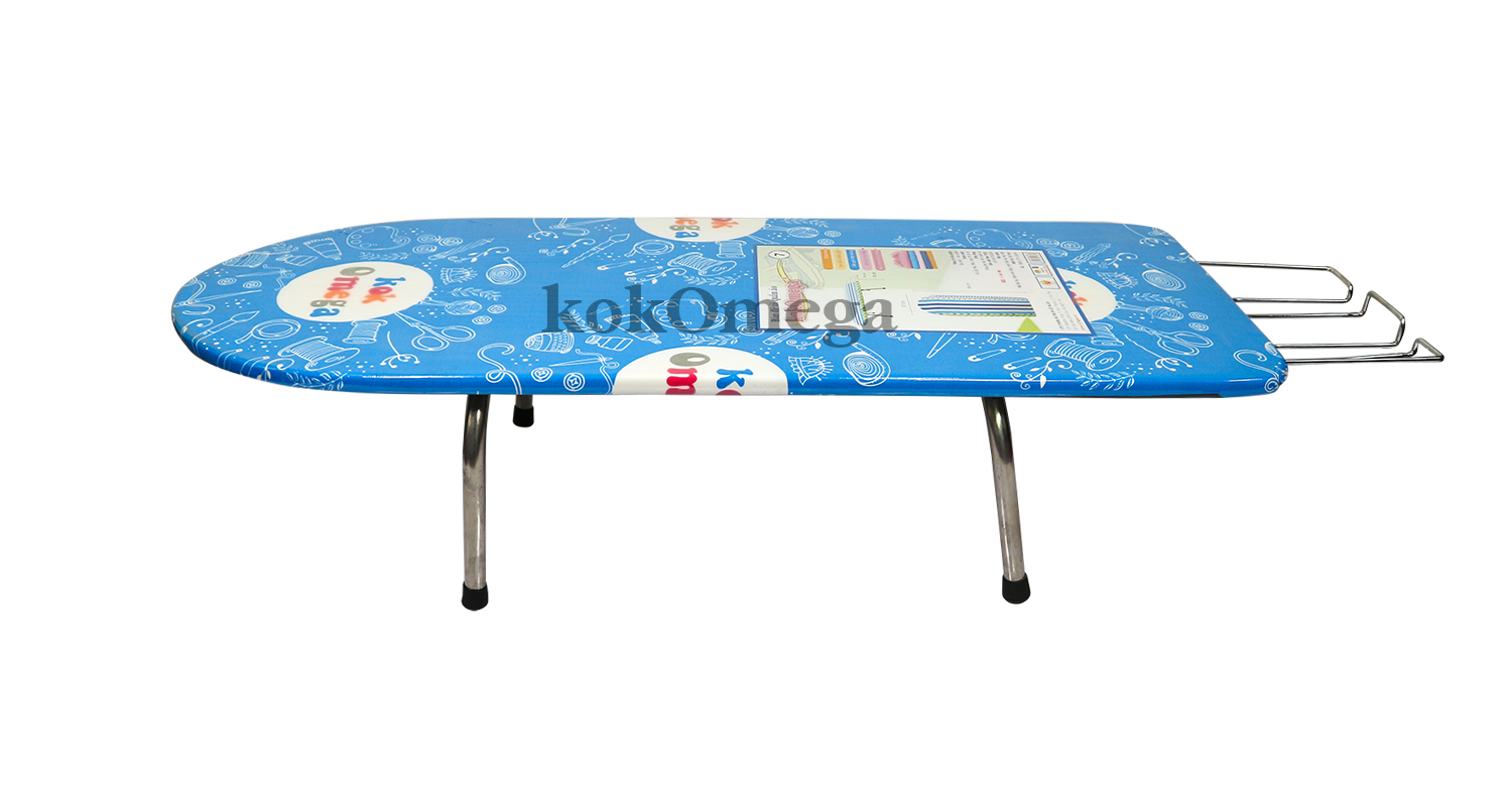 Bàn Để Ủi Quần Áo Kiểu Ngồi Lót Ván KokOmega BU-07 37 x 100 Cm (Họa Tiết Ngẫu Nhiên)