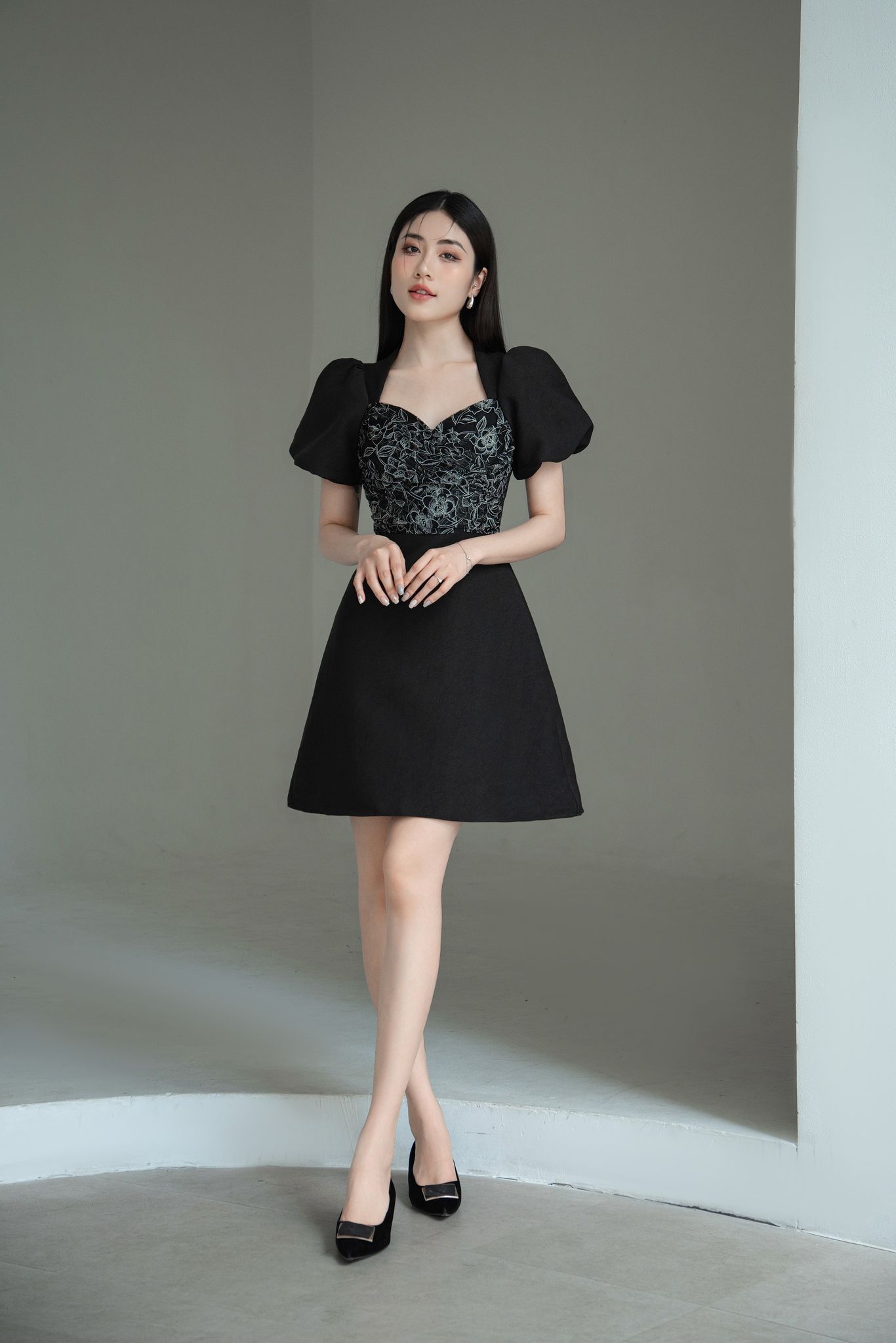 OLV - Đầm Celeste Puff Dress