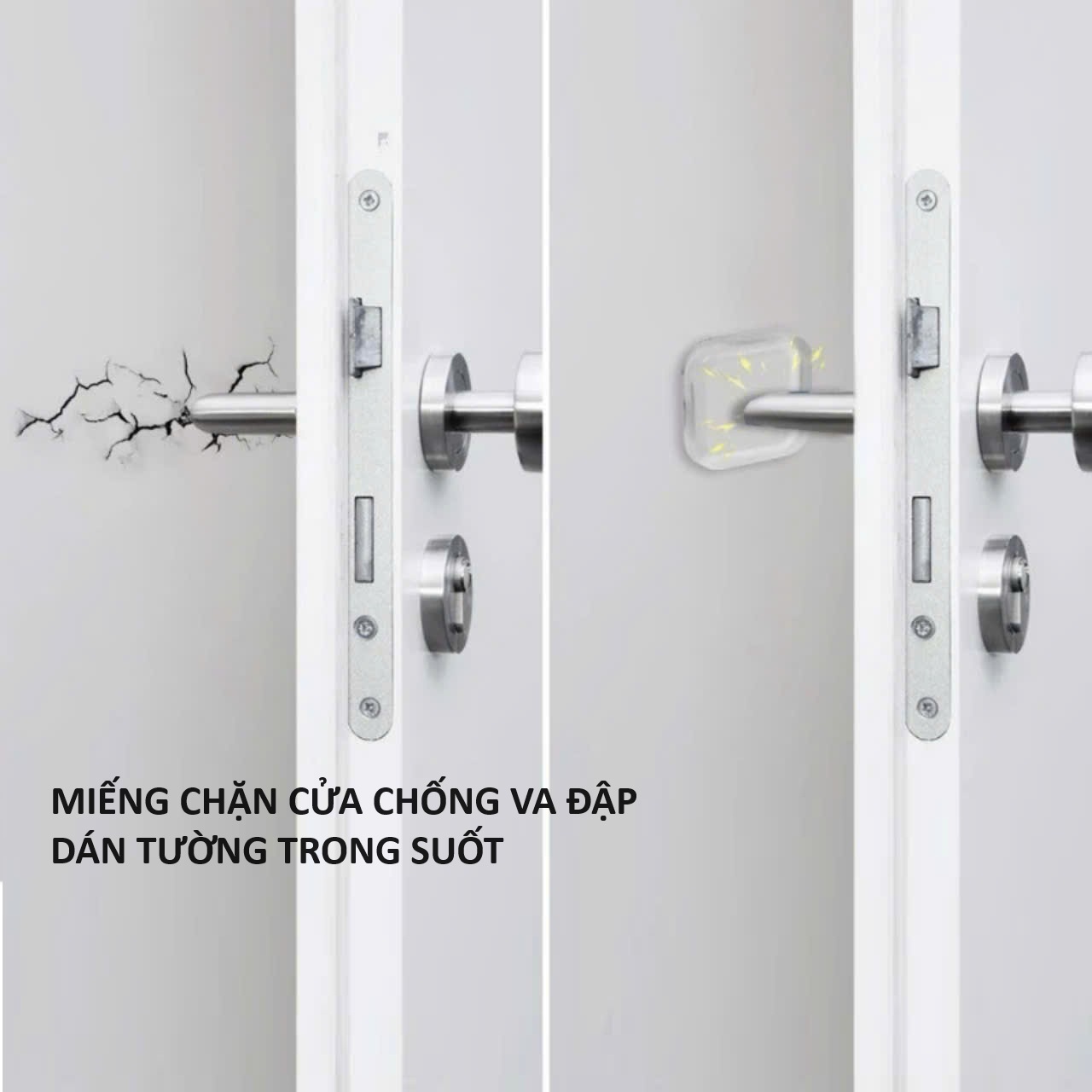 Miếng Silicone, Trong Suốt Dán Tường, Chống Va Đập Cánh Cửa và Đồ Vật, Tiện Dụng Trong Gia Đình, VP. Takyhome 1700 Vuông