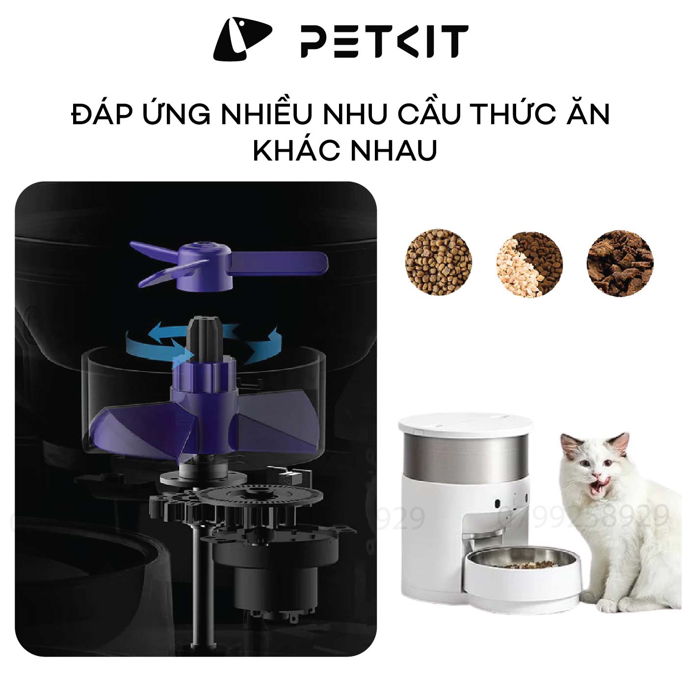 Máy Cho Mèo Ăn Tự Động Petkit Infinity, Máy Nhả Hạt Petkit Fresh Element 3, Máy Ăn Tự Động Có Thu Âm