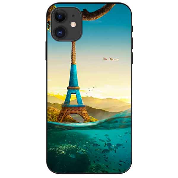 Hình ảnh Ốp lưng in cho Iphone 11 Mẫu Tháp Pháp