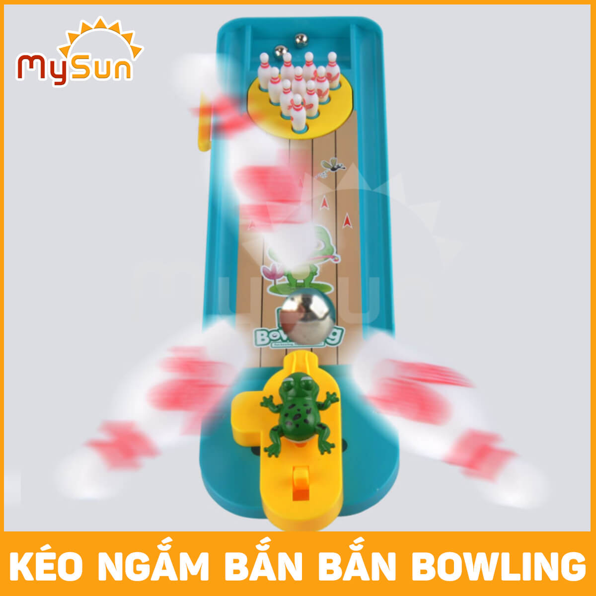 Bộ đồ chơi mô phỏng trò ném bowling cỡ bé mini cho trẻ em mầm non MySun