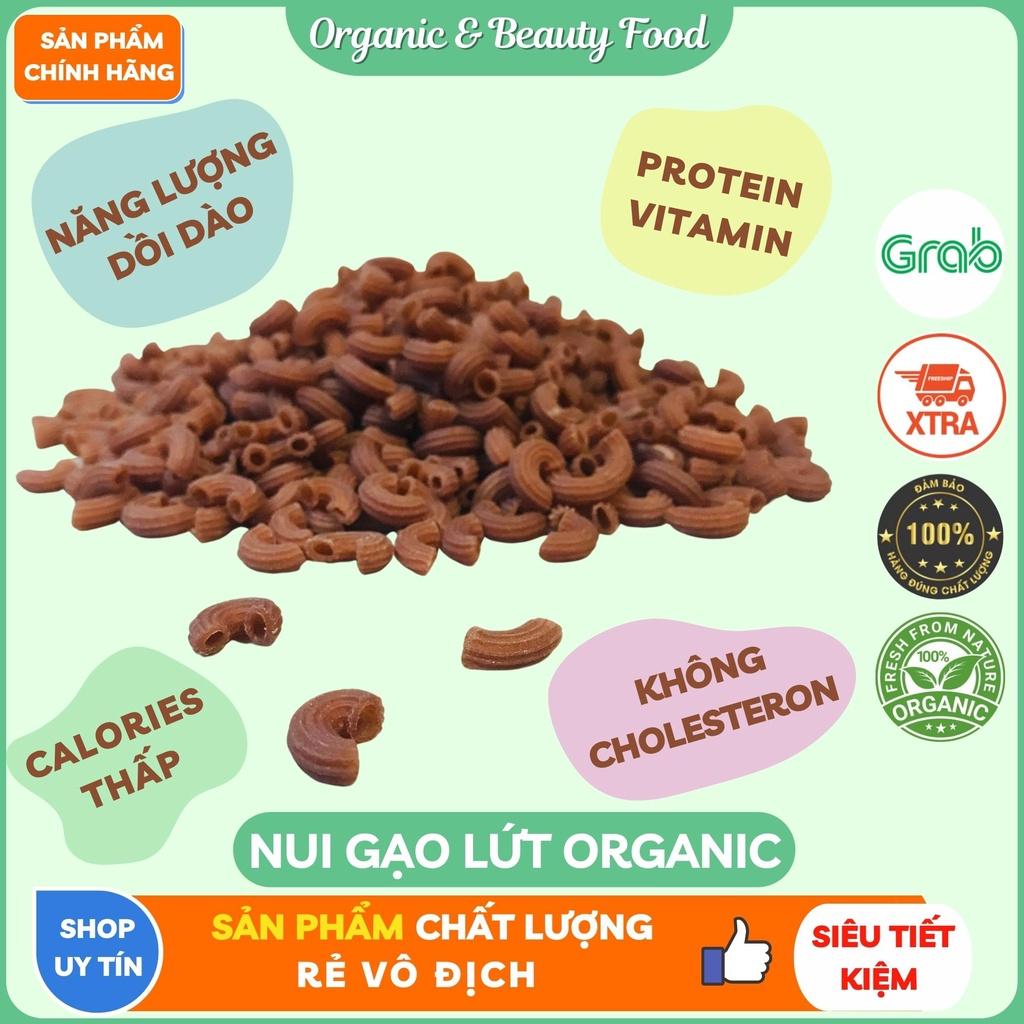 Nui Gạo Lứt Organic&Beauty - Nui Rau Củ Eatclean/ Giảm Cân / Healthy - Nui Hữu Cơ - Túi 300g/ 500g