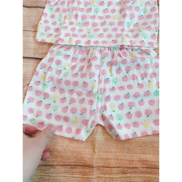 BỘ YUKATA XÔ NHẬT TRẮNG IN TÁO NH315M LULLABY