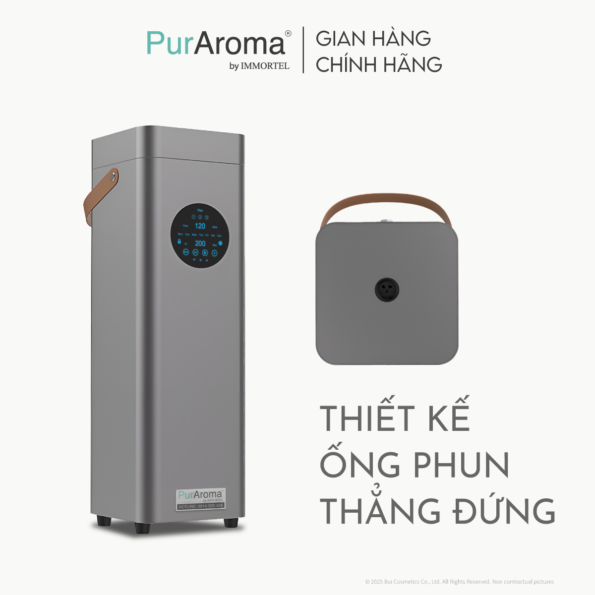 Máy Khuếch Tán Công Nghiệp PurAroma PRO T - Công Nghệ Phun Sương Lạnh Nano Siêu Mịn
