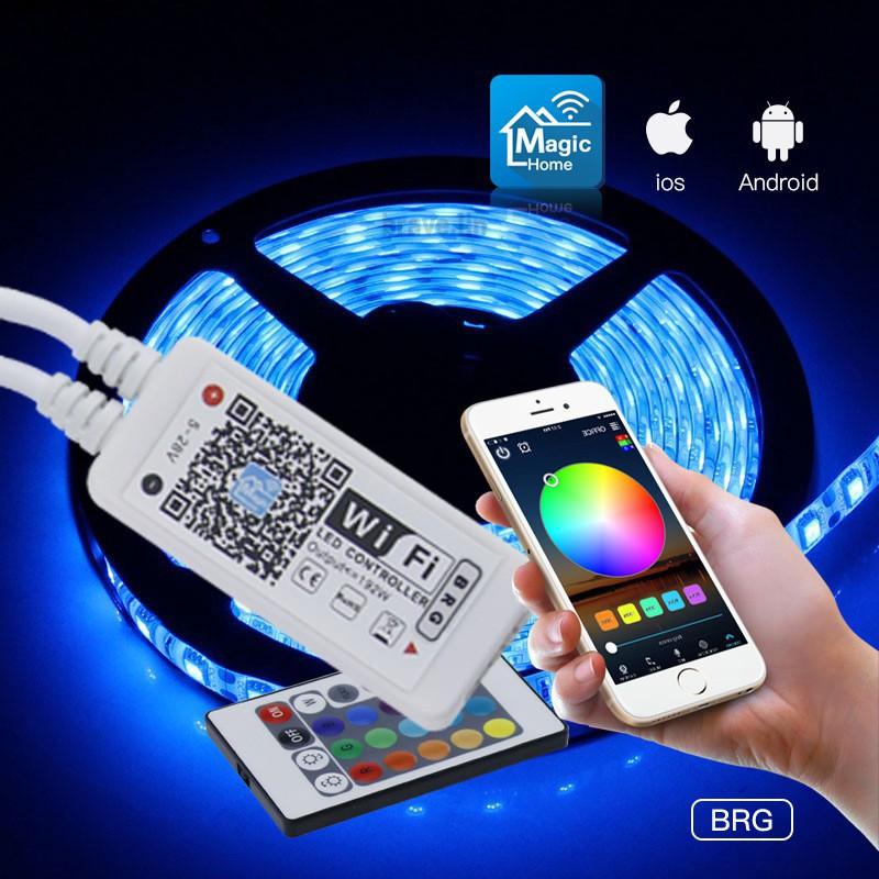 Bộ điều khiển đèn led đổi màu từ xa kết nối bluethoo không dây loại tốt hàng cao cấp