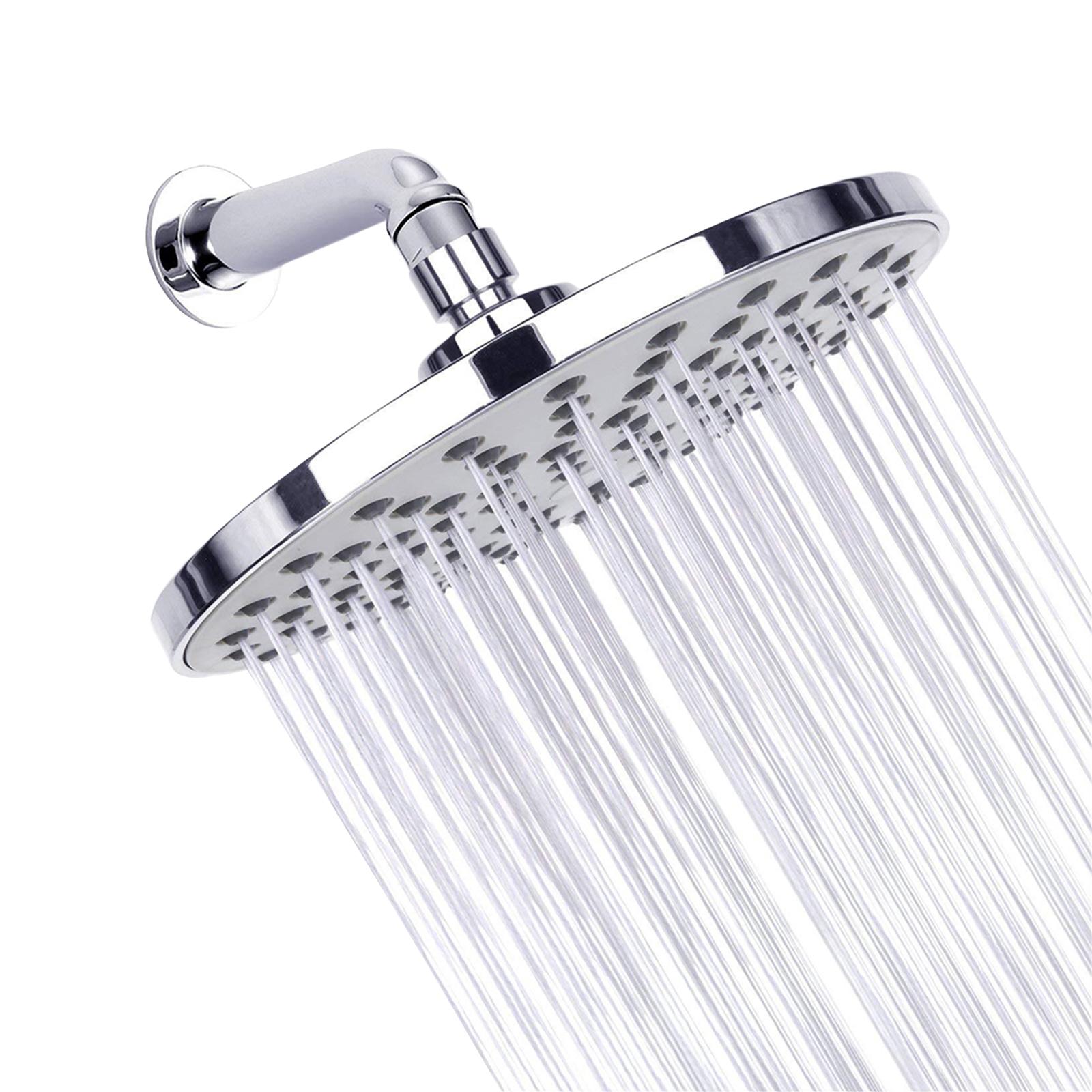 9 Inch Round Rain Showerhead G1/2 High Pressure Shower Head Bathroom Swivel Shower Head Replacement